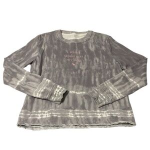 Abercrombie Kids Size 11/12 Raw Hem  Sweatshirt ‘i wish i could text my dog’